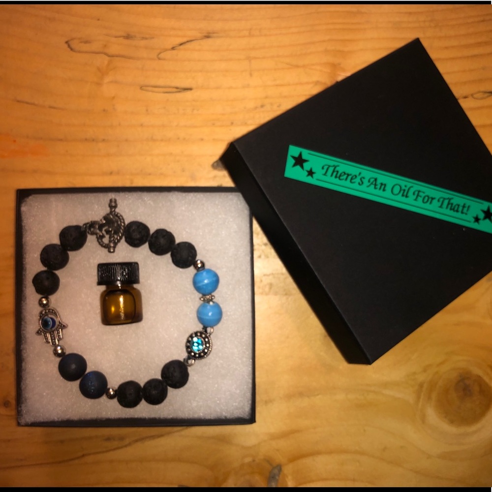 Homemade high quality Lava Stone diffuser bracelet